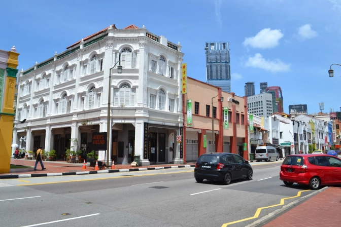 Street view in Singapore during daytime